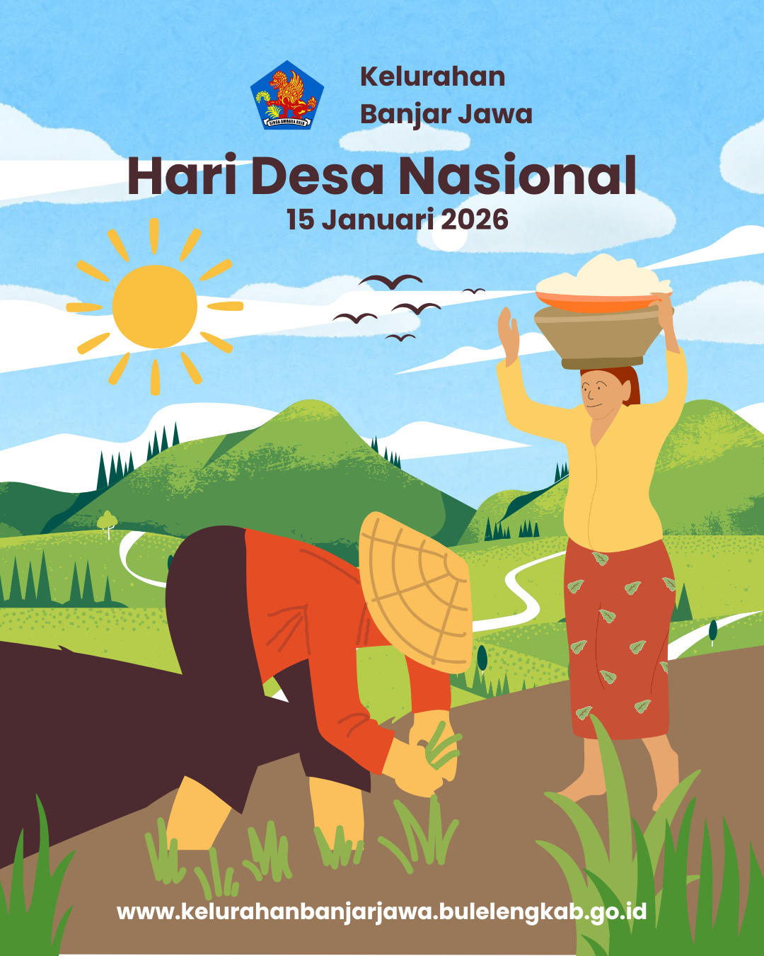 Kelurahan Banjar Jawa Mengucapkan Selamat Hari Desa Nasional Tgl 15 Januari 2026