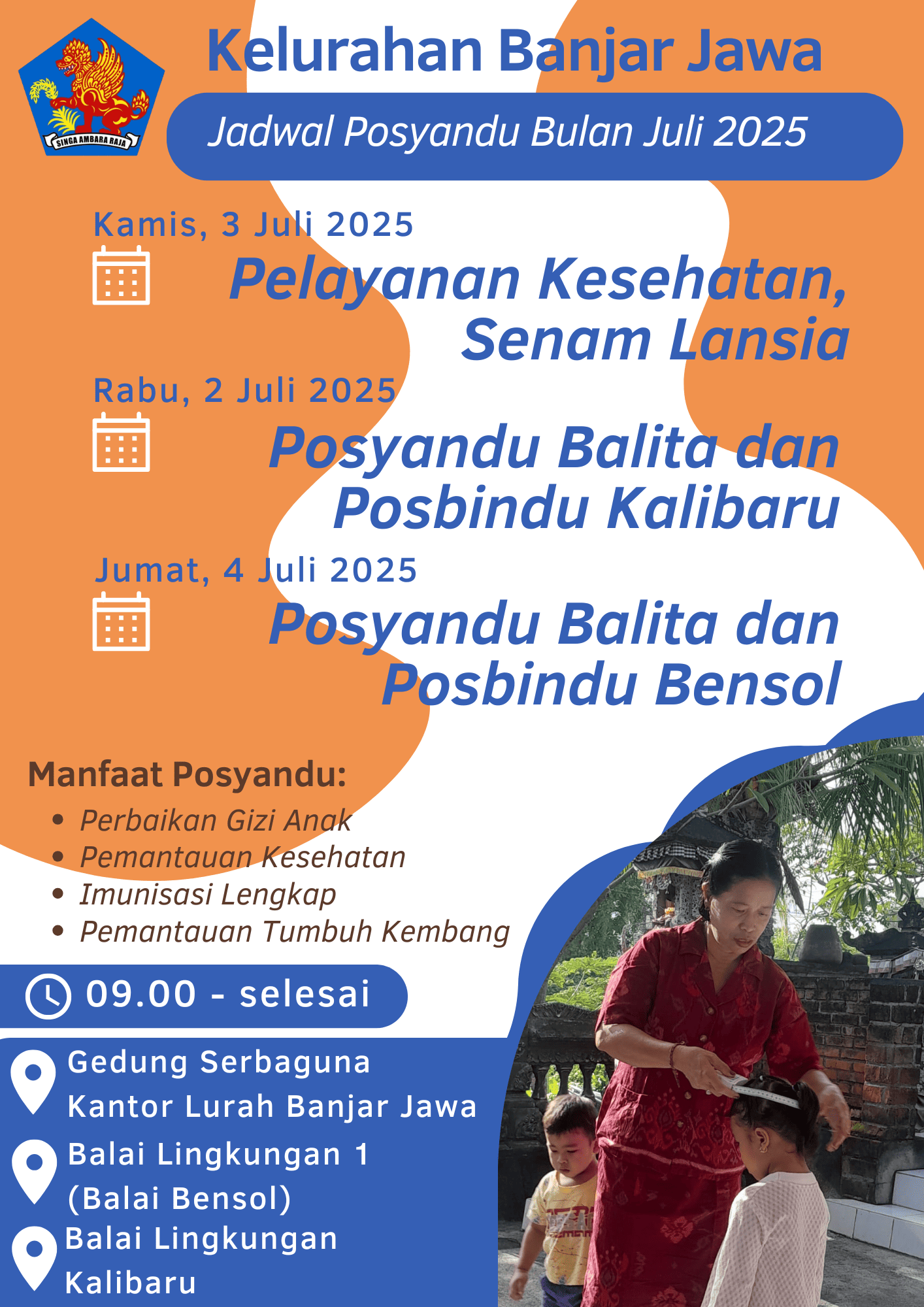 Jadwal Posyandu Bulan Juli 2025