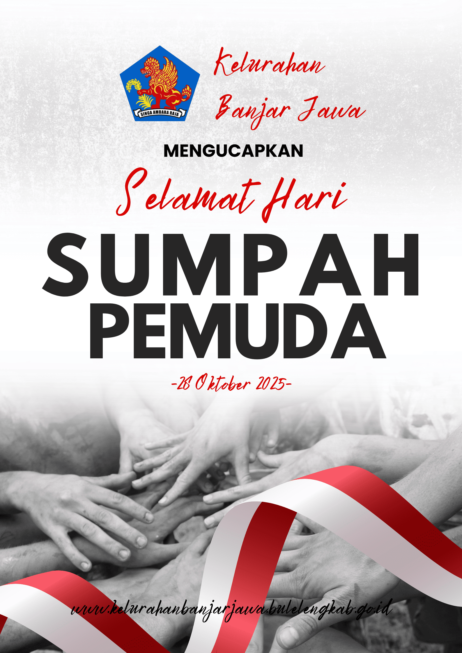 Kelurahan Banjar Jawa Mengucapkan Selamat Hari Sumpah Pemuda Tgl 28 Oktober 2025