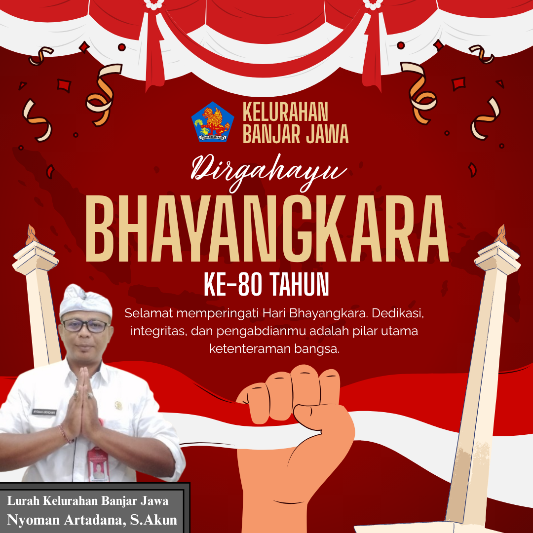 Kelurahan Banjar Jawa Mengucapkan Selamat Dirgahayu Bhayangkara ke 80 Tahun Tgl 01 Juli 2026