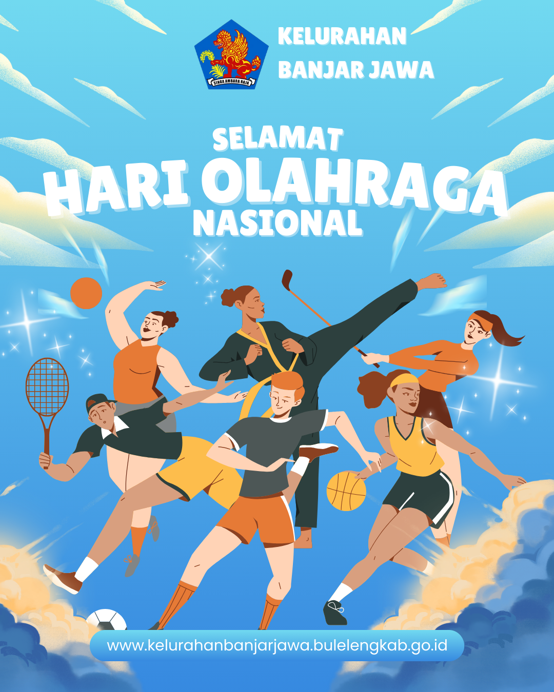 Kelurahan Banjar Jawa Mengucapkan Selamat Hari Olahraga Nasional Tgl 09 September 2025