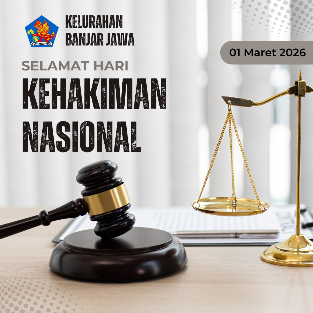 Kelurahan Banjar Jawa Mengucapkan Selamat Hari Kehakiman Nasional Tgl 01 Maret 2026