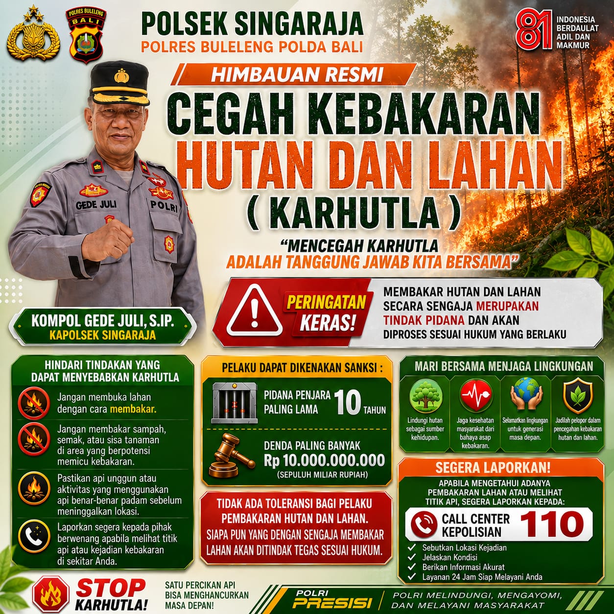 BERSAMA KITA CEGAH KEBAKARAN