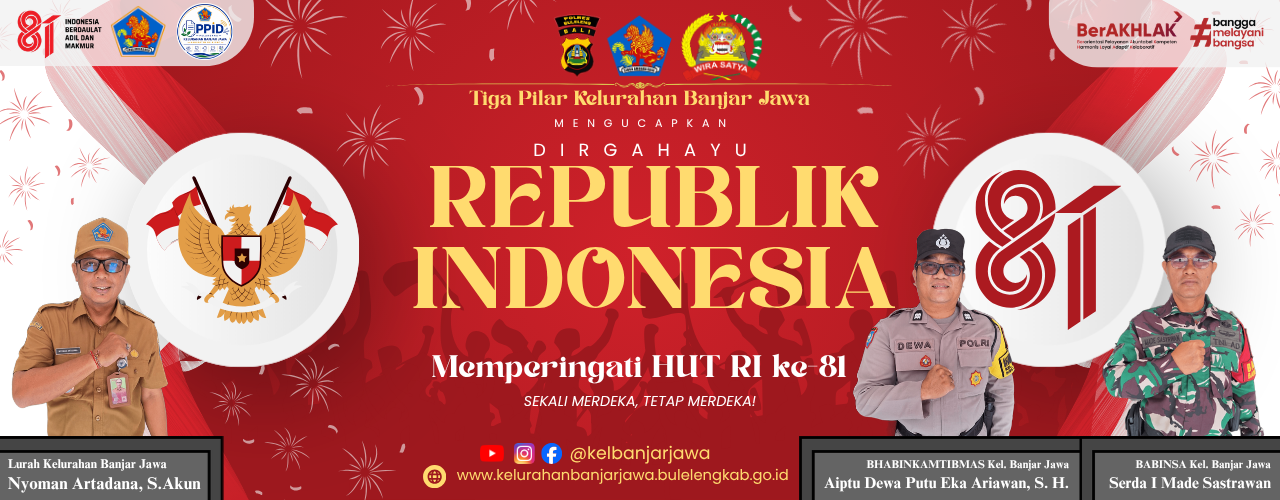 SELAMAT MEMPERINGATI HUT REPUBLIK INDONESIA KE-81