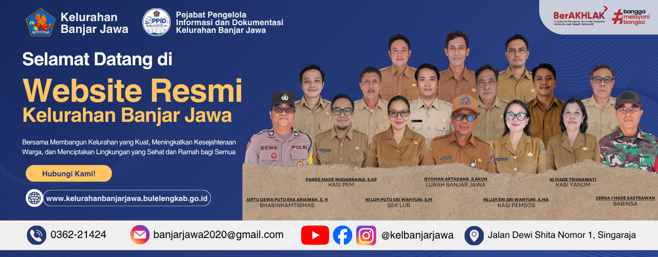 Website Resmi Kelurahan Banjar Jawa